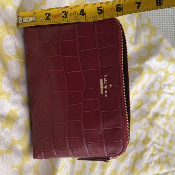 Kate Spade Faux Crocodile embossed cosmetic case - Picture 11 of 13